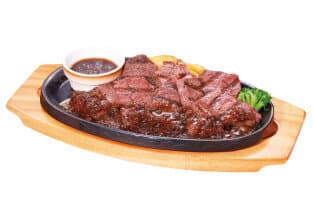 直火焼きみすじカットステーキ