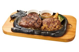 リブロースステーキ&手ごねハンバーグ