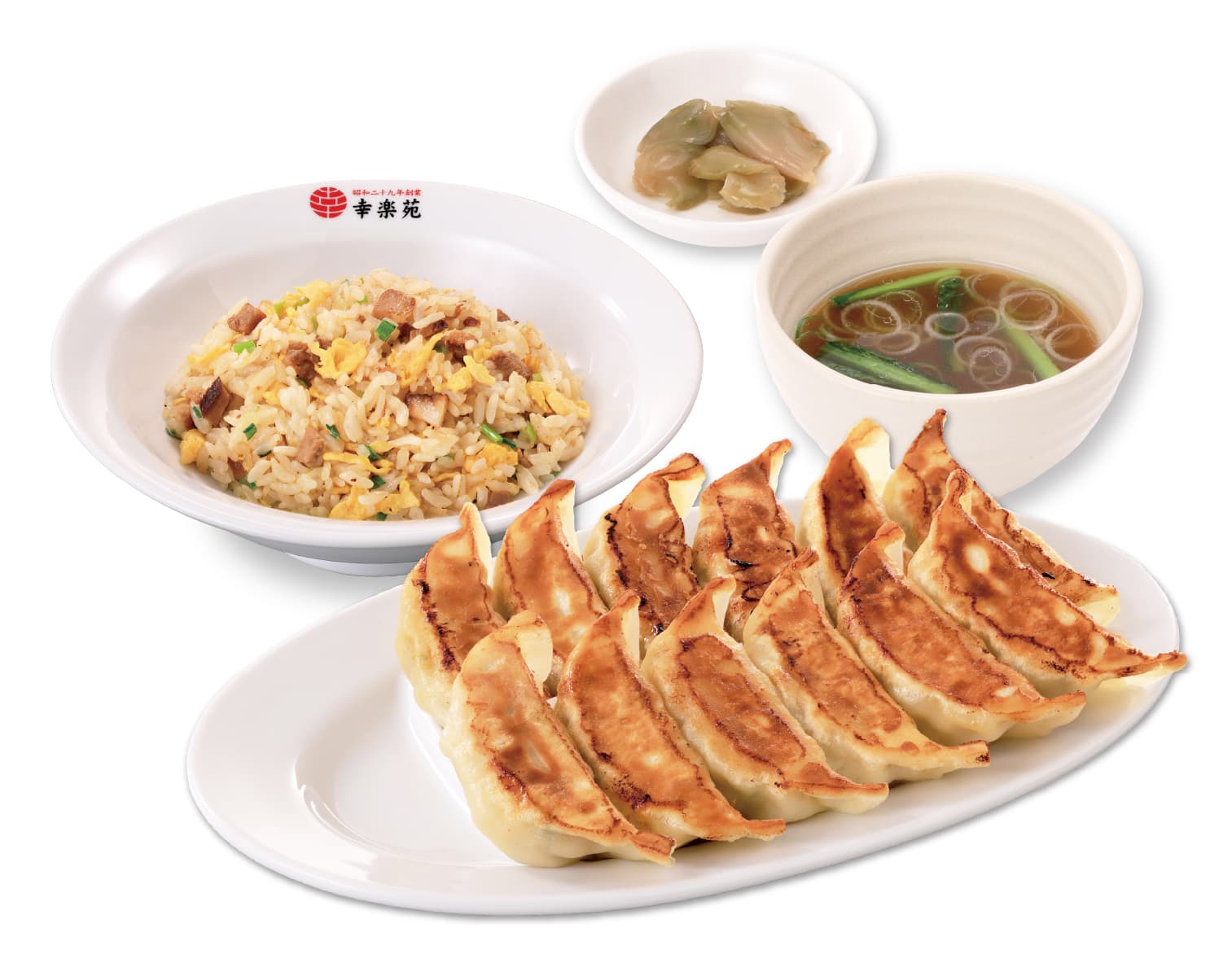 Double Gyoza & Fried Rice Set (From 3 PM)