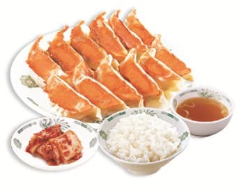 Menú de gyoza doble (con kimchi de col china)