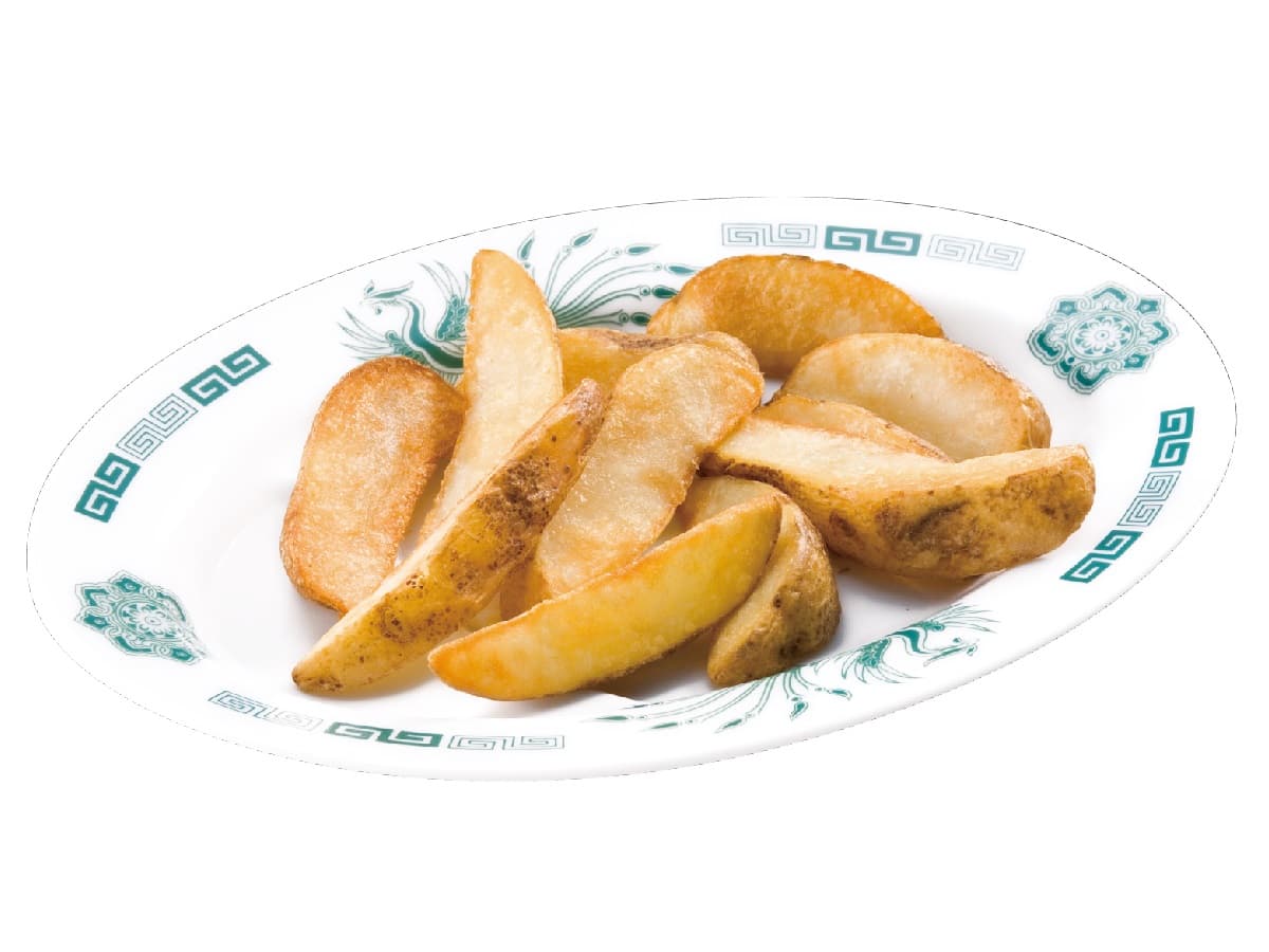 Papas fritas con piel