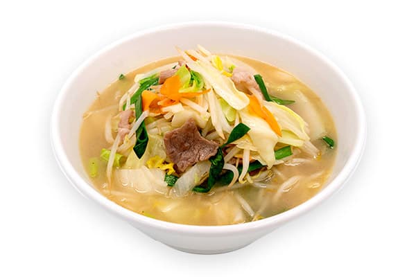 Tanmen con muchas verduras