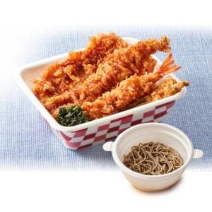 Formule Bento Oedo Tendon Trempé de Sauce (avec Petit Soba Yabu Froid)