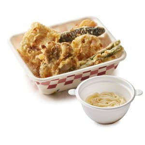 Formule Bento Tempura Donburi Poulet & Champignon Maitake (avec Petit Udon Froid)