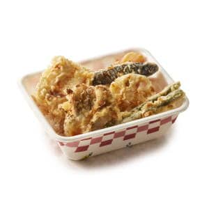 Bento bol de riz tempura de poulet et champignon maitake