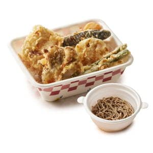 Formule Bento Tempura Donburi Poulet & Champignon Maitake (avec Petit Yabu Soba Froid)