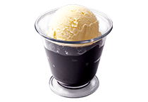 コーヒーゼリー(バニラアイスのせ)
