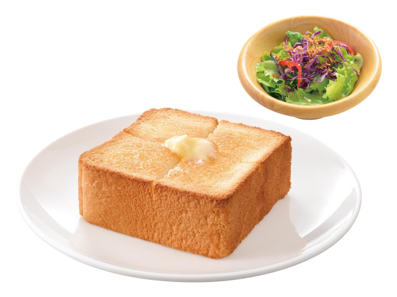 サラダ &厚切りバタートースト
