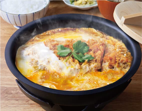 ひれかつ鍋御飯