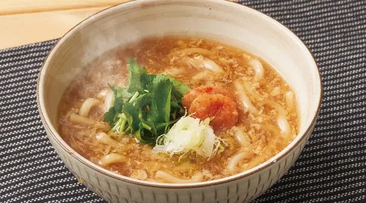 明太かき玉うどん