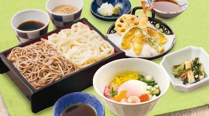 合い盛り夢庵御膳(小うまか丼)