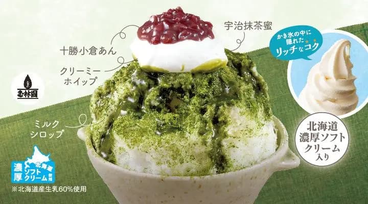 あわゆきかき氷宇治金時