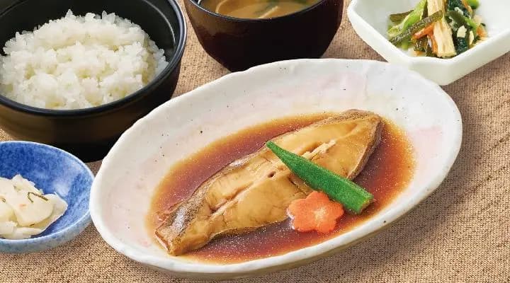 かれいの煮付け定食