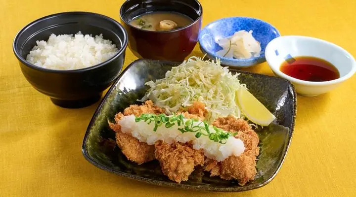 ひれかつおろしポン酢ランチ