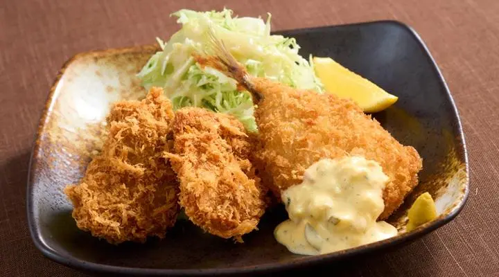 ひれかつ&長崎県産あじフライ