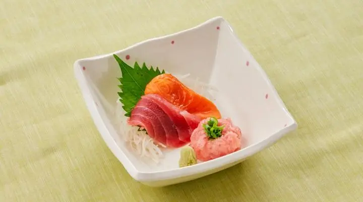 ねぎとろまぐろサーモン刺身