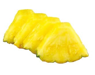 Piña troceada