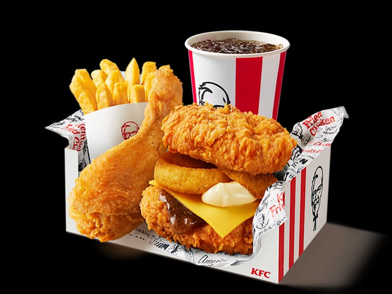 Menu Gourmand Double Down Fillet Burger