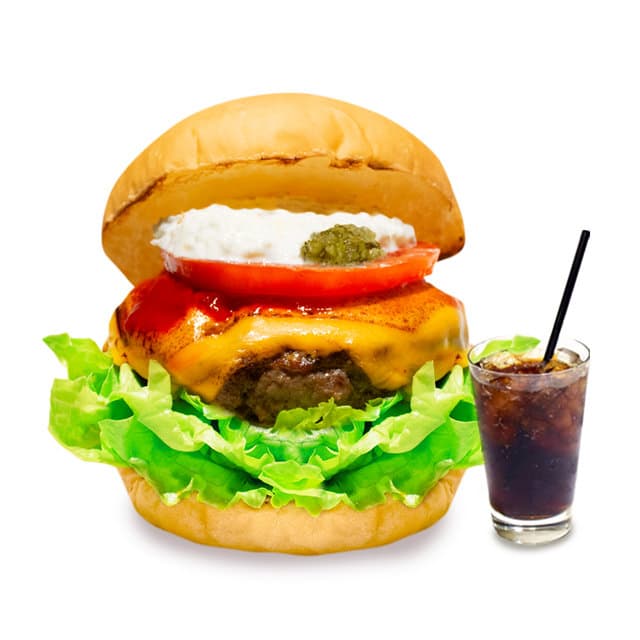 theオーセンティックチーズバーガーセット