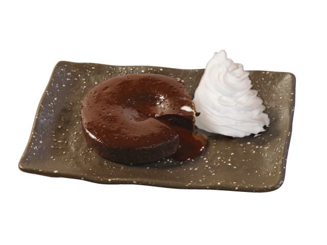 Chocolate Fondant with Extra Whipped Cream