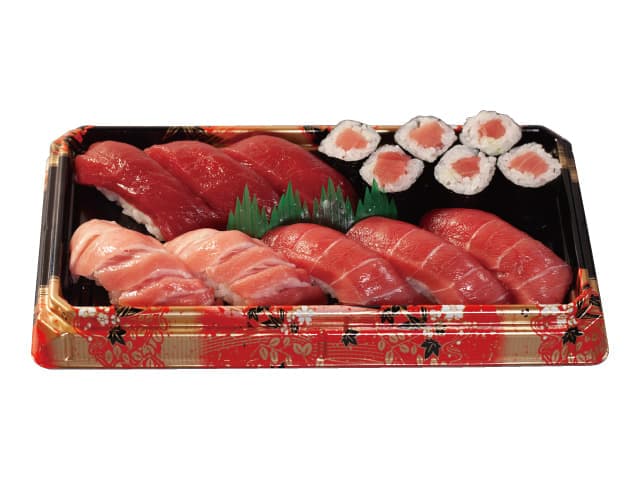 Premium Bluefin Tuna Selection Bento (1 Serving: 8 Pieces + 1 Roll)