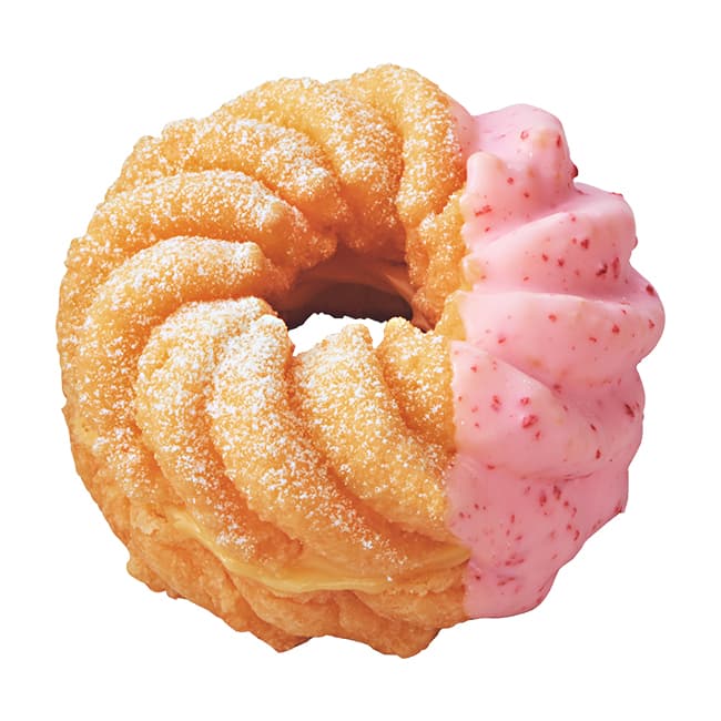 Erdbeer-Vanillepudding-Cruller