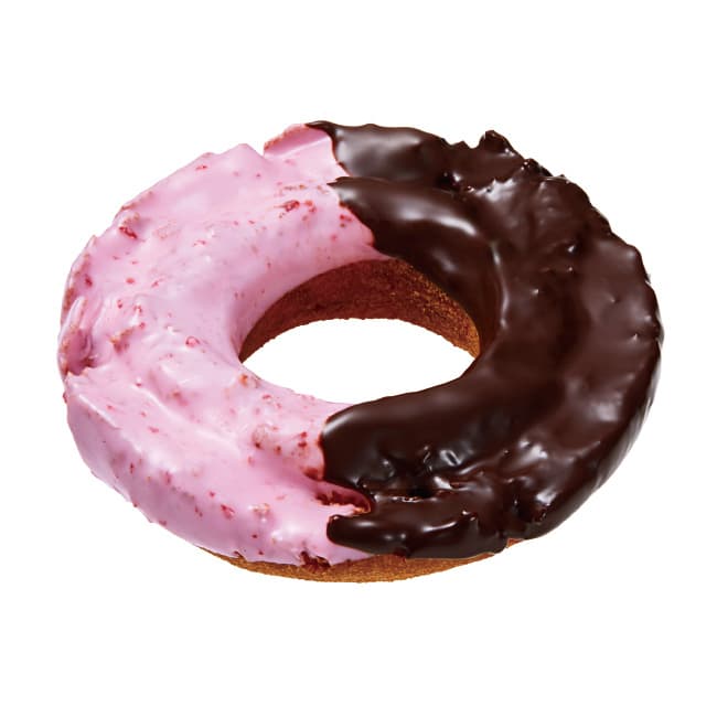 Erdbeer- & Schoko-Rührteig-Donut