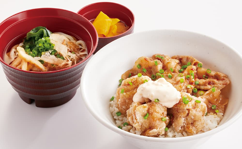 すたみなチキン南蛮丼(小うどん付き)