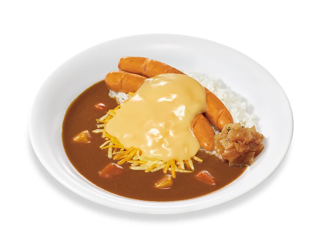Curry au fromage et saucisse