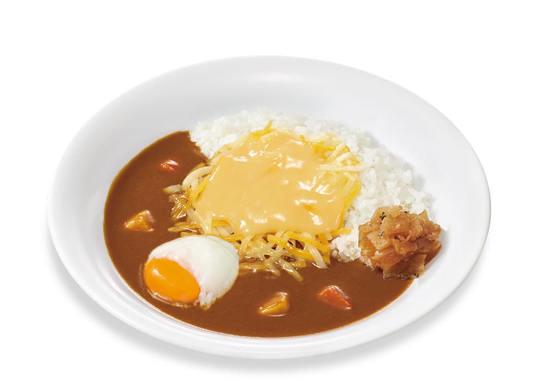 Curry au fromage et œuf mollet