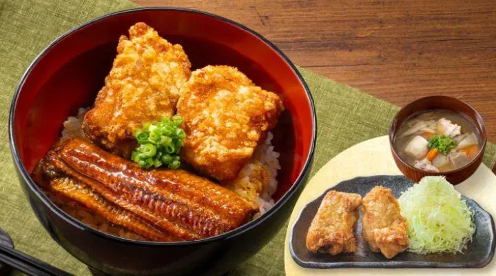 うなから丼&から揚げ・とん汁セット