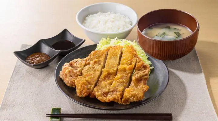 大判から揚げ定食