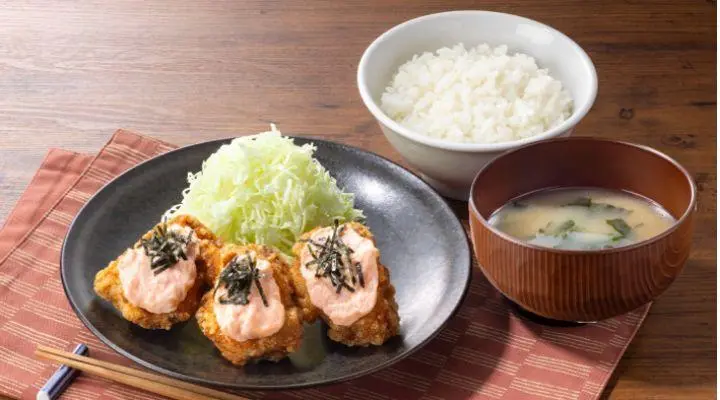 博多やまや明太マヨから揚げ定食【3個】