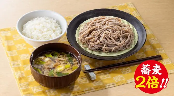 ★蕎麦2倍★“埼玉秩父”背脂たっぷり肉汁つけ蕎麦&ご飯セット