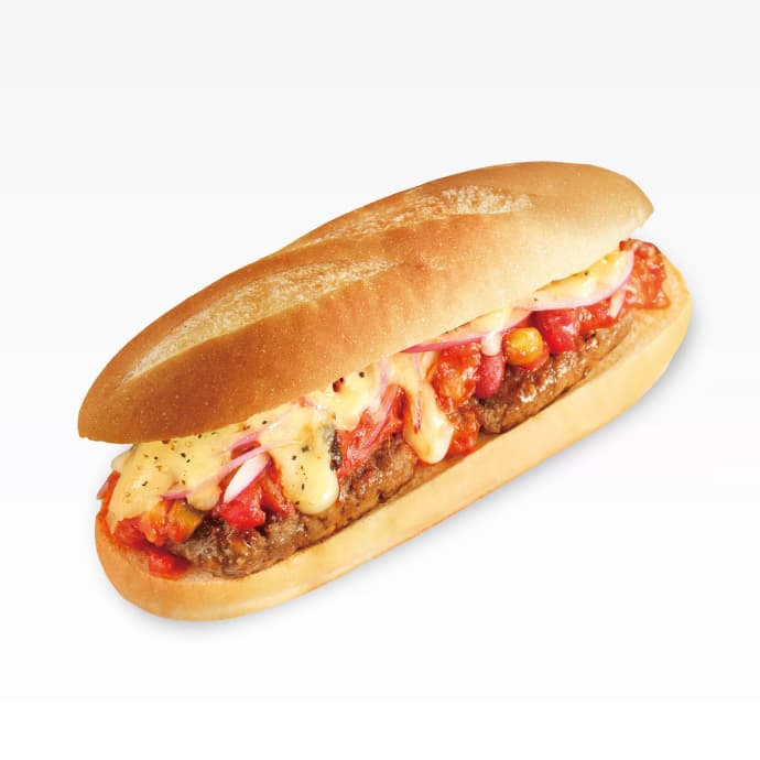 ホットサンド 大豆のミート ~チーズ&トマト~