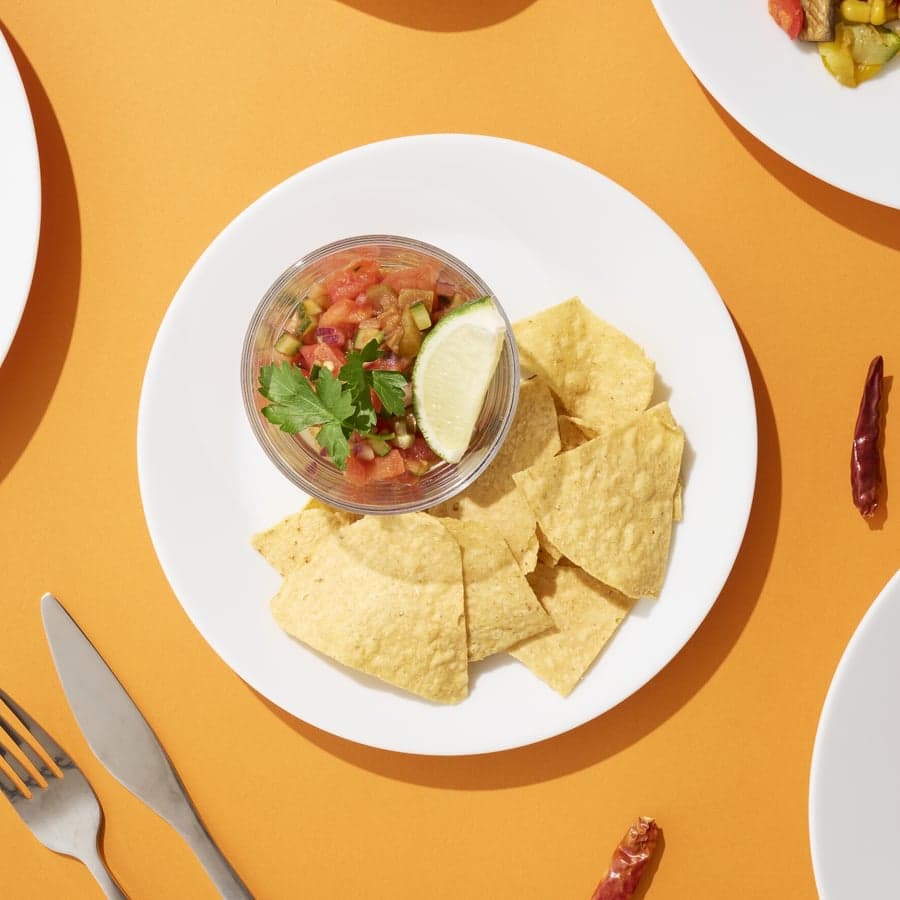 Salsa e tortilla chips