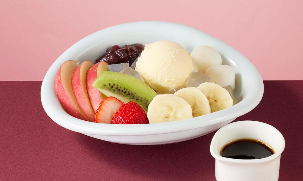 フルーツ白玉クリームあんみつ