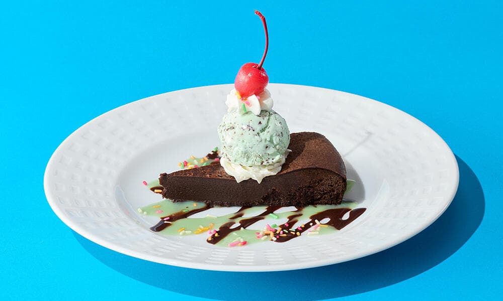 チョコミン党ガトーショコラ