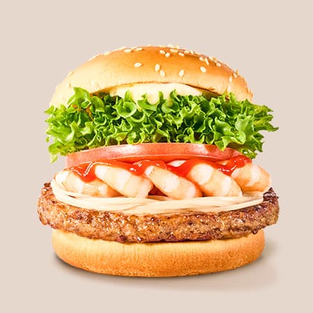 Klassischer Garnelen-Burger