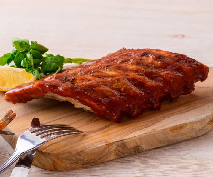 Halbe Portion BBQ-Ribs