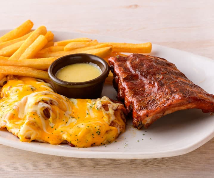 Ribs und Alice Springs Chicken