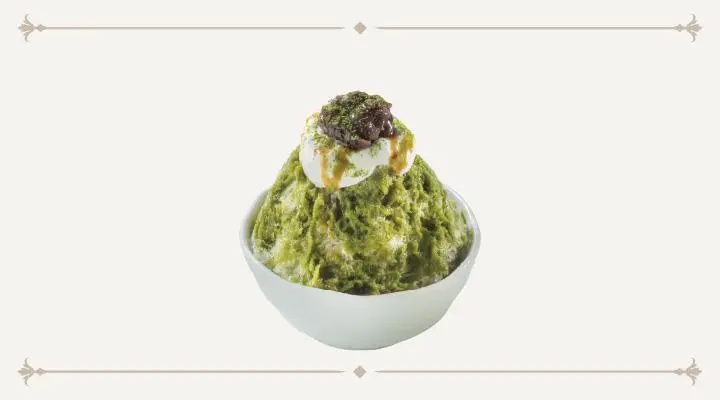 純氷かき氷ミニ抹茶黒蜜