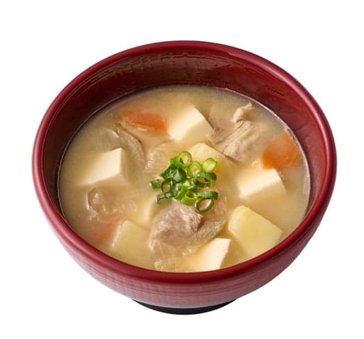 Soupe miso au porc et légumes (Tonjiru)