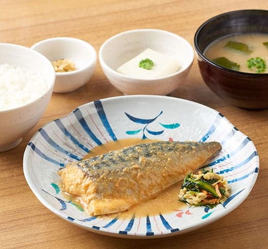 Menu maquereau mijoté au miso