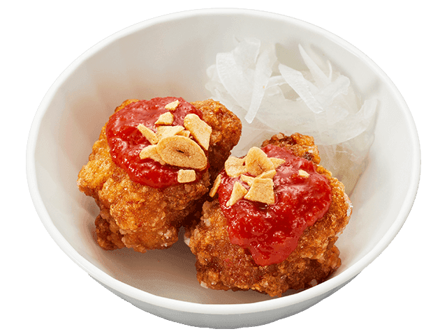 夏のトマトガーリック 二段仕込の醤油とり唐揚げ