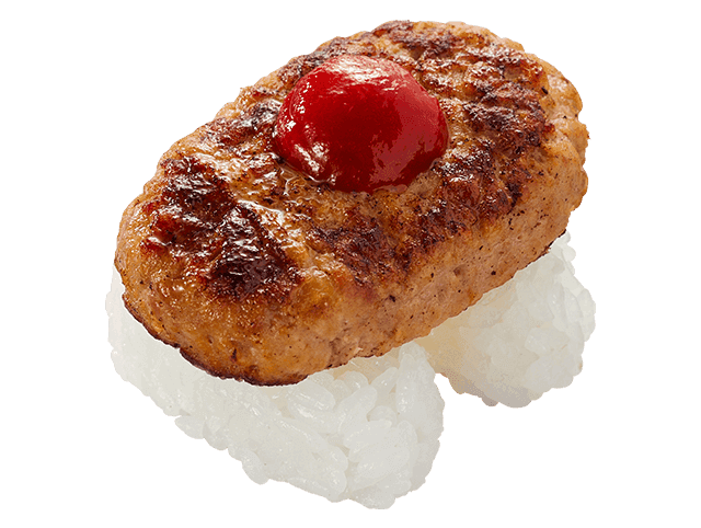 ごちそうハンバーグにぎり ~ケチャップのせ~