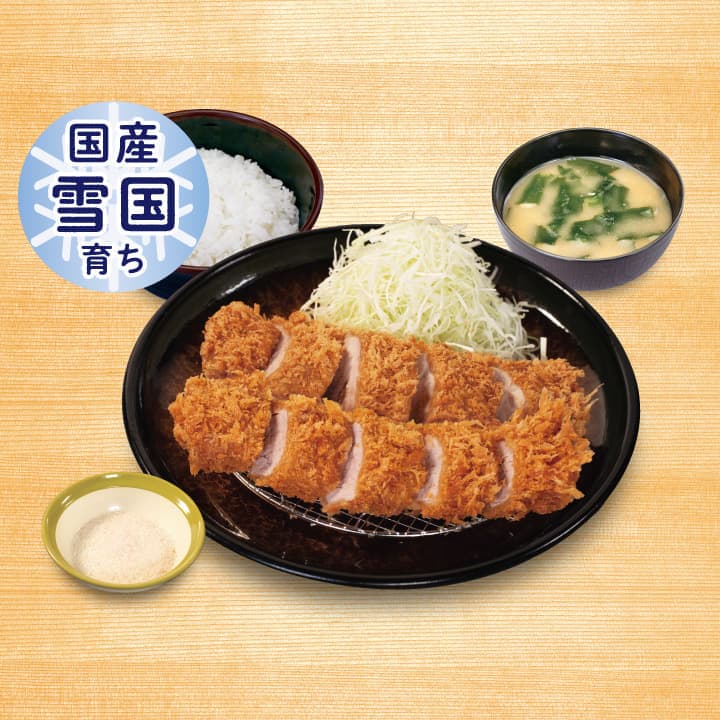 "Domestic Snow-Country Raised" Double Round Tenderloin Katsu Set Meal