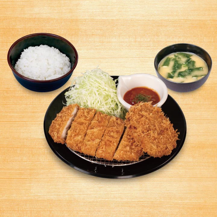 Pork Loin Katsu & Minced Meat Katsu Set Meal