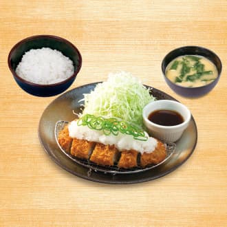 Pork Loin Katsu Set Meal with Grated Radish & Ponzu
