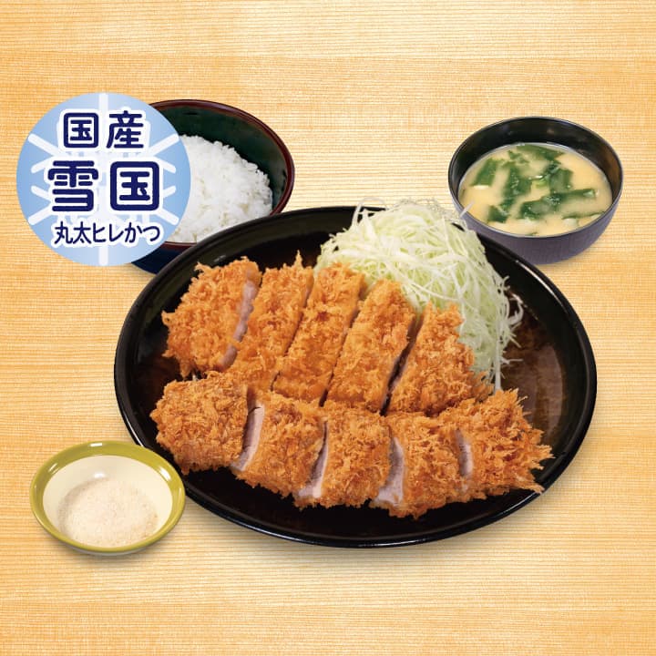 Pork Loin Katsu & "Domestic Snow-Country Raised" Round Tenderloin Katsu Set Meal
